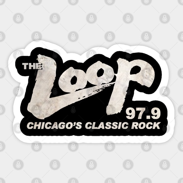 1977 The Loop Radio Sticker by gulymaiden